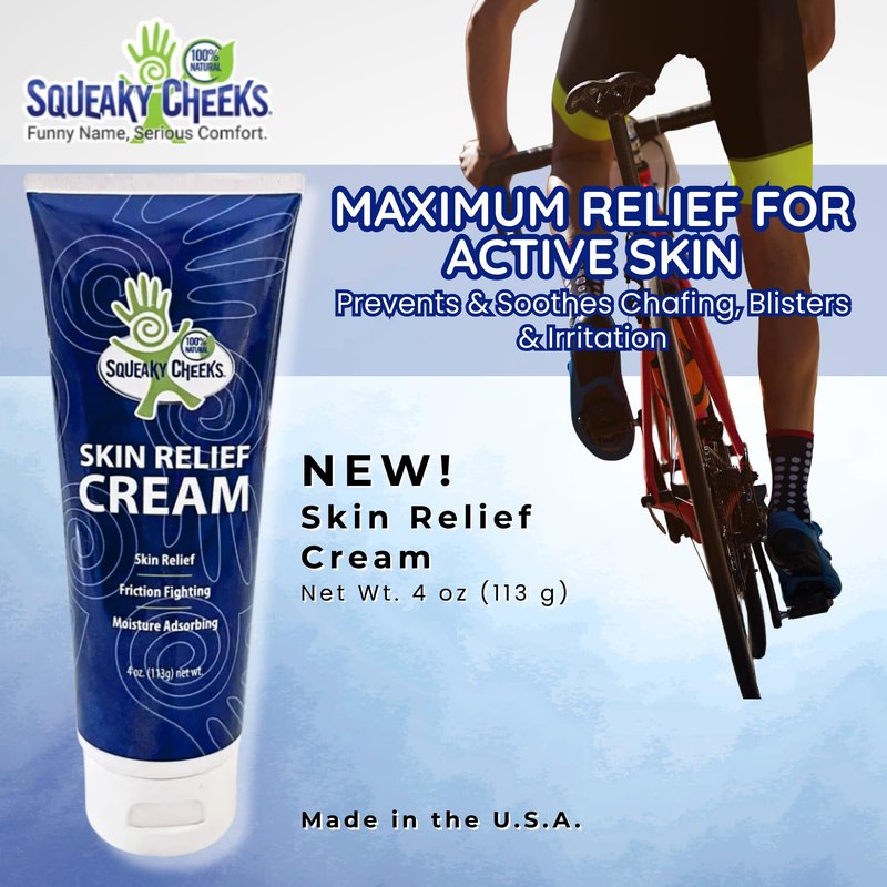 Squeaky Cheeks - Premium Anti-Friction Cream for All-Day Comfort