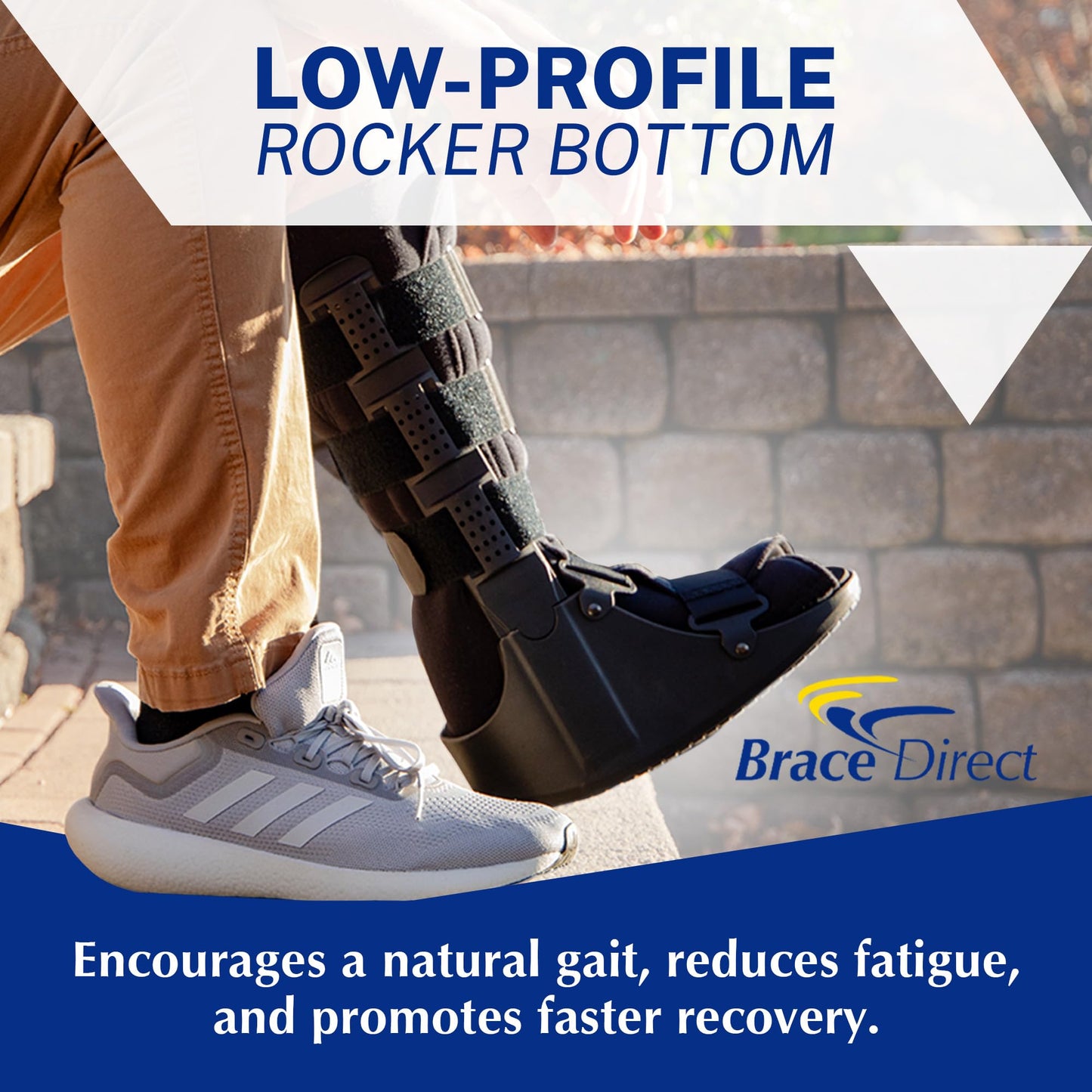 Brace Direct CAM Walker Boot - Tall Orthopedic Walking Boot for Fracture, Sprained Ankle, and Injury Recovery (Small - US Shoe Size Men 4.5-7 / Women 6.5-8 / Youth 4.5-7)