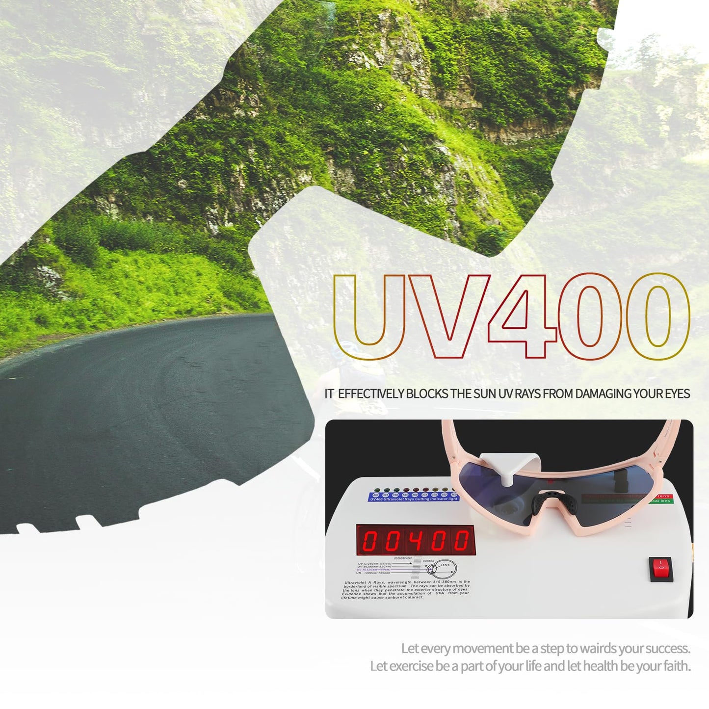 OULAIQI Cycling Glasses Baseball Sunglasses for Men Women UV400 Protection for Running Softball Volleyball Hiking Sports Sunglasses