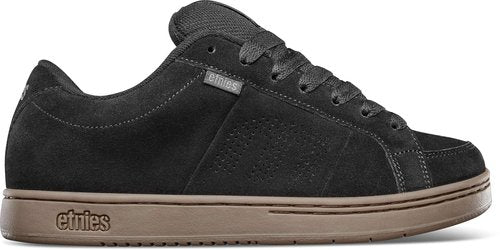 Etnies Kingpin - Classic Skate Heritage Fashion Style with on-Trend Puffy Look, Reinforced Cupsole - Black/Dark Grey/Gum - 8.5