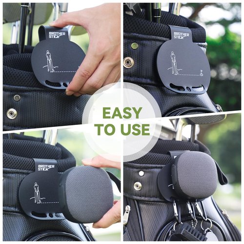 BROTHER STICK Metal Landing Pads for Golf Bag Accessories for Men Metal Clips for Quick and Easy Access of Golf Bags, Magnetic Golf Towels, Magnetic Golf Rangefinder Strap Golf Accessories Golf Gifts