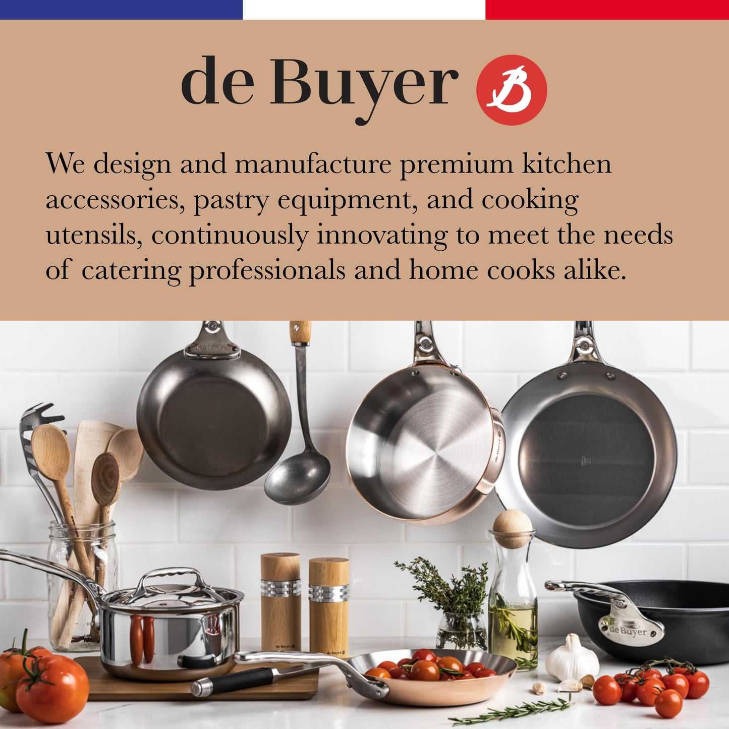 de Buyer REVOLUTION MASTER Storage Box - Fits & Organizes Julienne Blades for LA MANDOLINE REVOLUTION MASTER - Blades Not Included - Made in France