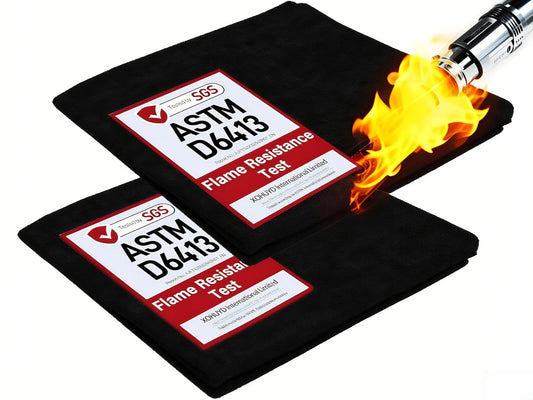 2 Pack 20" X 20" Fireproof Welding Blanket & Pad, 5mm Thickened Heat Resistant Carbon Felt Cloth, Flame Retardant Fabric for Stove Wick, Heat Shield Mat for Soldering, Firepit