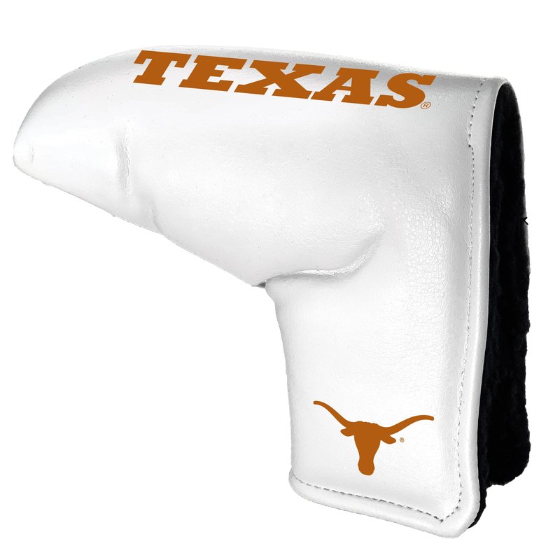 Team Golf NCAA Texas Tour Blade Putter Cover (White) - Printed Team Golf NCAA Tour Blade Putter Cover (White), Fits Most Blade Putters, Scotty Cameron, Taylormade, Odyssey, Titleist, Ping, Callaway
