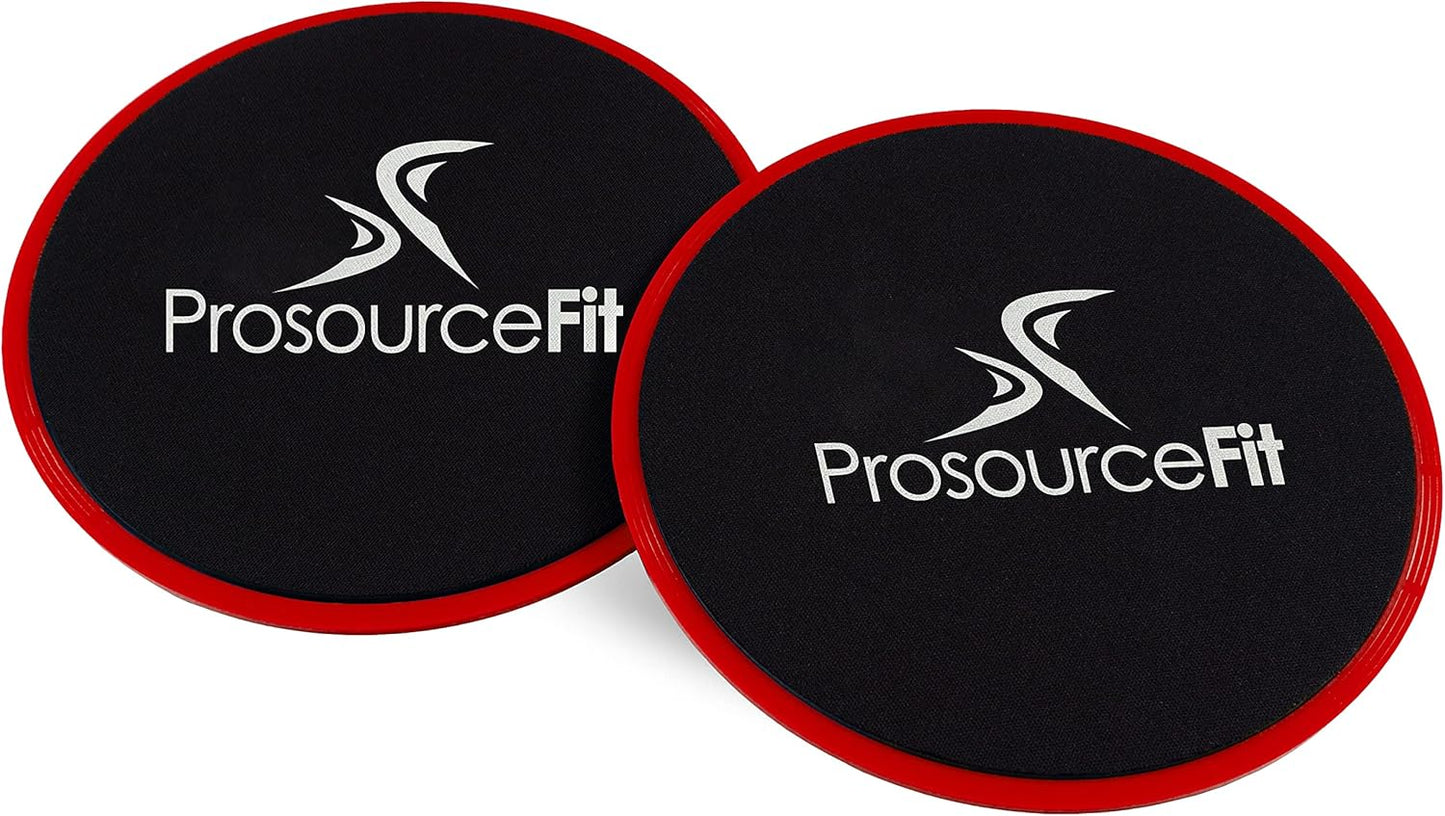 ProsourceFit Core Sliding Exercise Discs - Dual-Sided Sliders for Full-Body Workouts | Set of 2