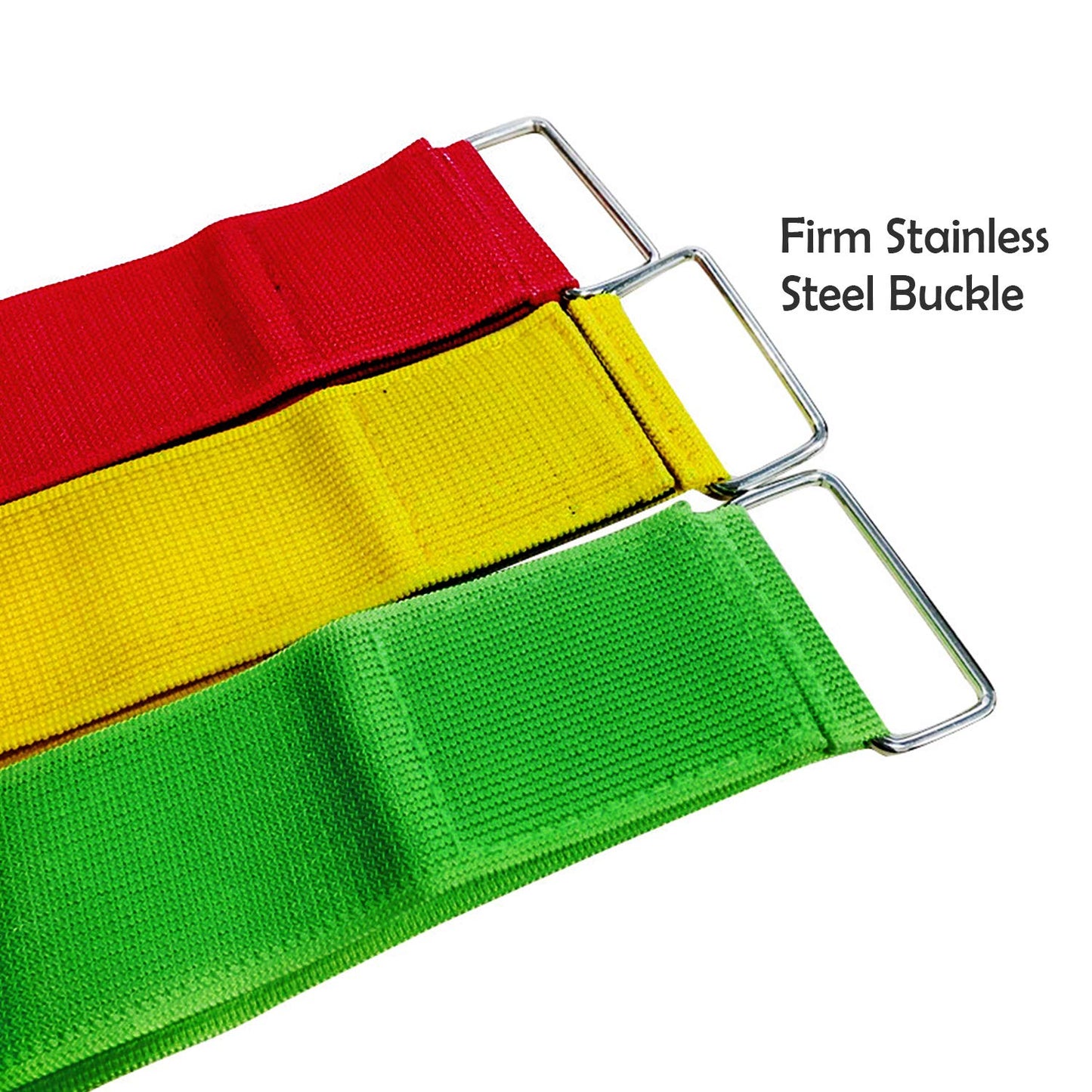 8 Colors 3 Legged Race Bands, Three Legged Race Durable Firm Elastic Tie Rope Colorful 3 Leg Race Band for Party Game Outdoor Fun