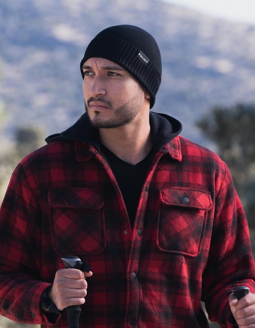 Bamboo Lightweight Beanie for Men & Women. Soft Athletic Winter Hat. Ideal Cuffed Beanie for Sports. Keeps You Warm and Comfortable (US, Alpha, One Size, Black)
