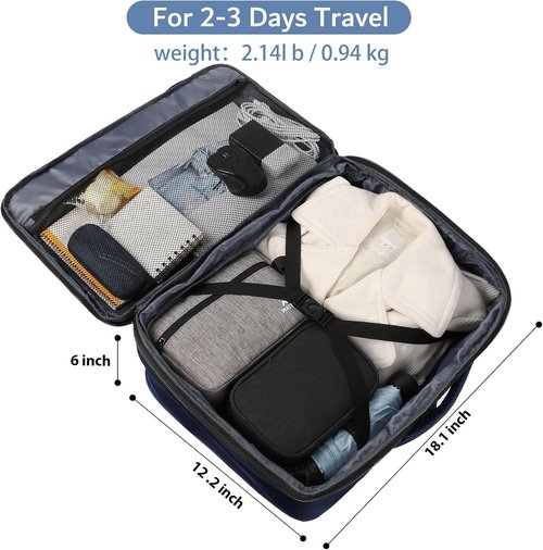 MATEIN Travel Backpack - 27L Water-Resistant Carry-On | Convertible Daypack for Hiking & Work - Blue