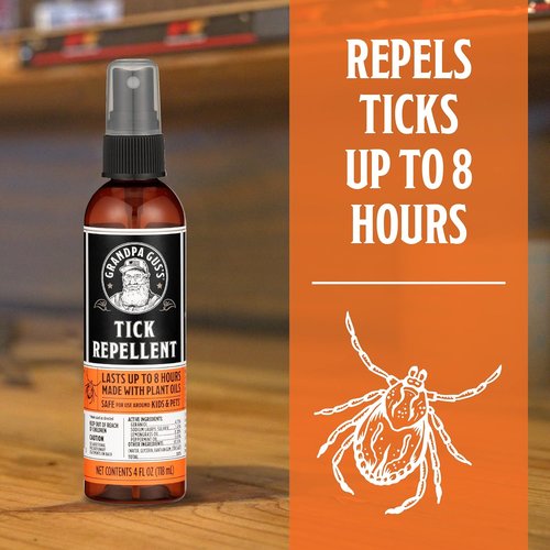 Grandpa Gus's Natural Tick & Mosquito Repellent Spray - DEET-Free, Plant-Based, 4 oz (2 Pack)