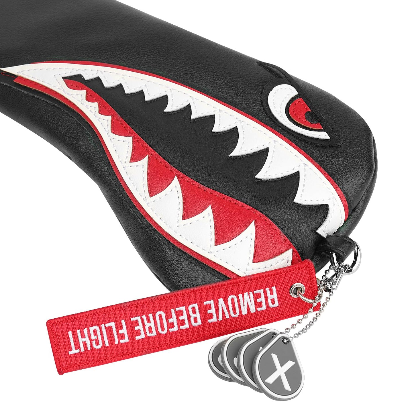 New Flying Tiger Warshark Golf Headcover for Golf Club Available for Driver/Fairway/Hybird (Hybird Cover)