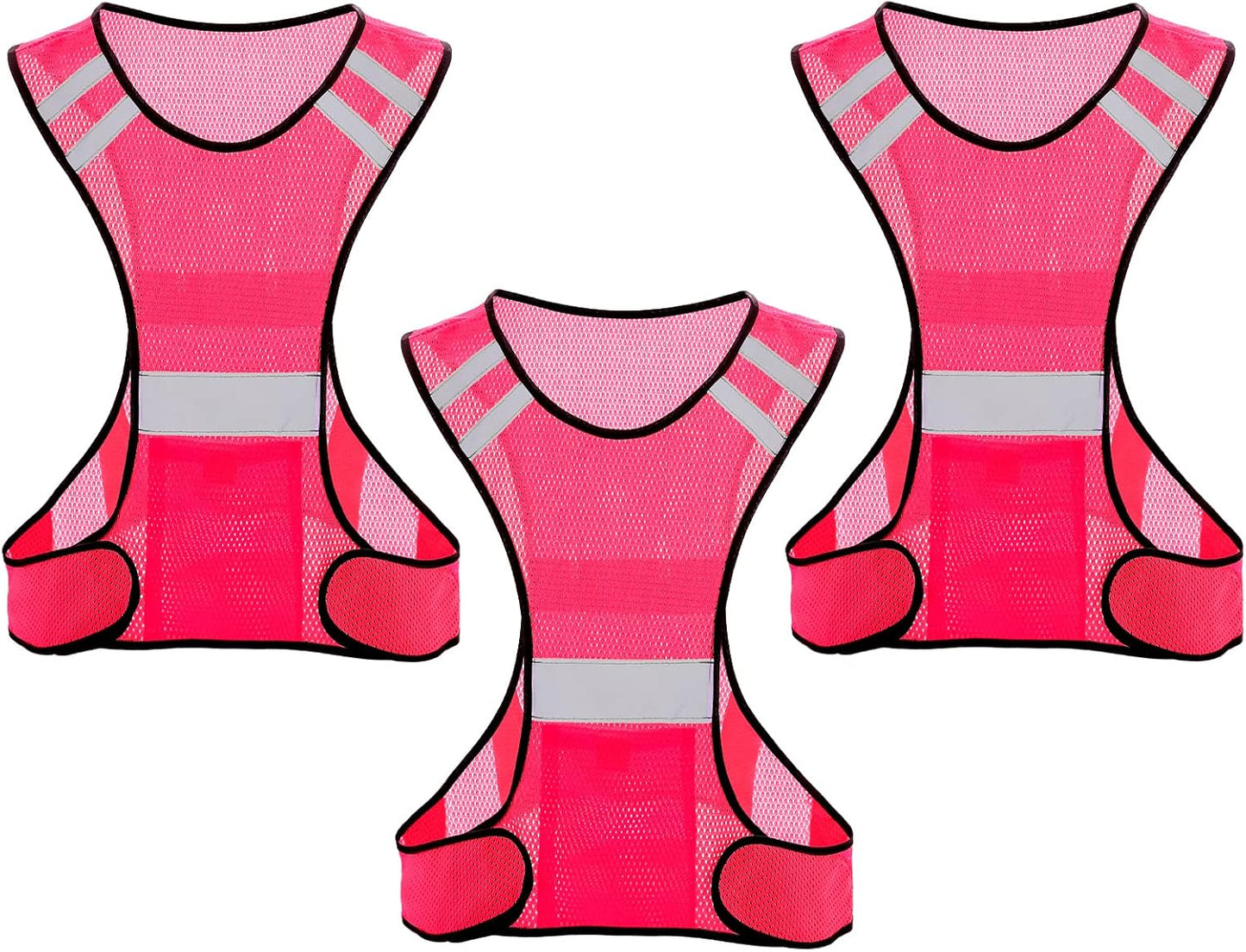 TCCFCCT Reflective Running Vest - High Visibility Gear with Large Pocket for Safety and Comfort