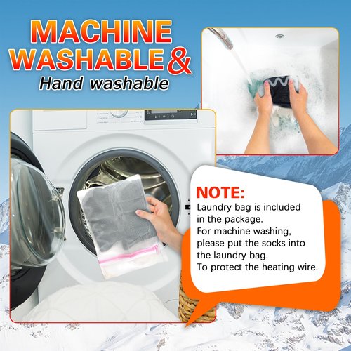 2026 Heated Socks for Men Women 8500mAh*2 Battery Rechargeable Heated Socks with App Control for Hunting, Up to 13H Electric Warm Socks for Ski Camping Winter Outdoor for Men 360° Heat