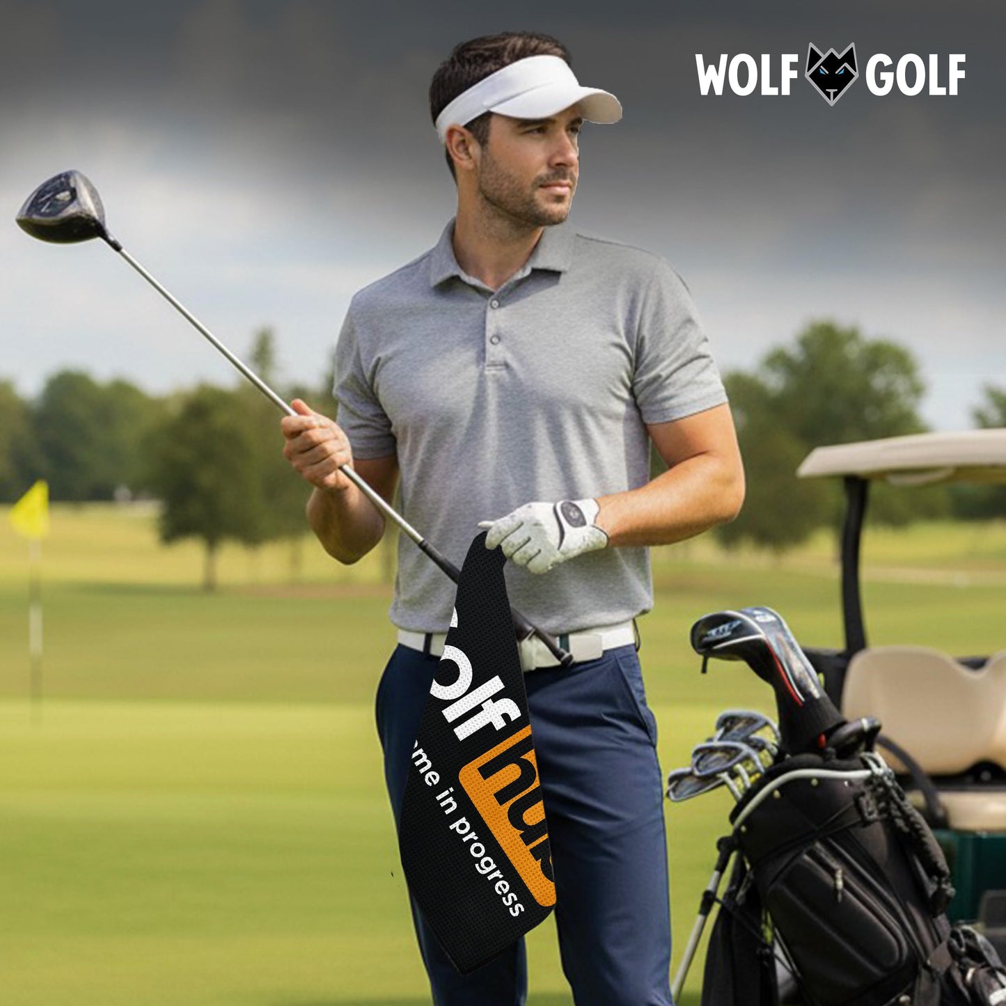 Golfhub Golf Towel - Golf Accessories for Men - Golf Gifts for Men - Printed Funny Golf Towel