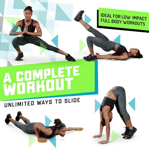 Elite Sportz Core Sliders - Dual-Sided Gliding Discs for Full Body Workouts | Pack of 2