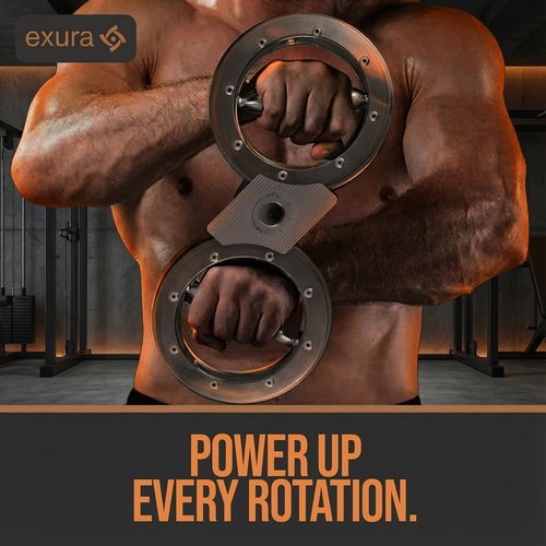 Exura Spinning Rotator Burn Machine – Forearm Exerciser & Boxing Arm Rotation Trainer with Adjustable Resistance for Shoulder Mobility, Rotator Cuff Rehab & Physical Therapy, Titan Strength Training