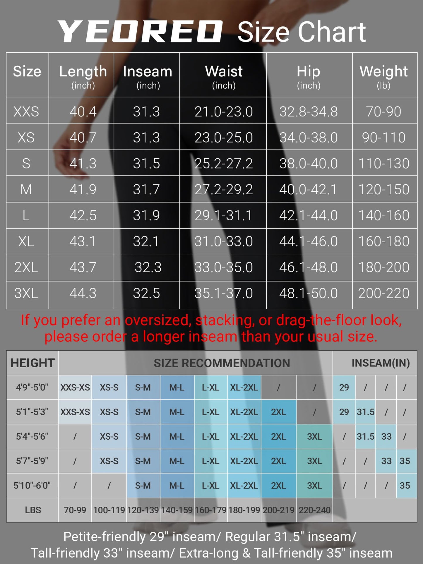 YEOREO Workout Leggings Womens No Front Seam Straight Leggings 31.5" High Waist Buttery Eddiy Gym Yoga Pants Dark Green L