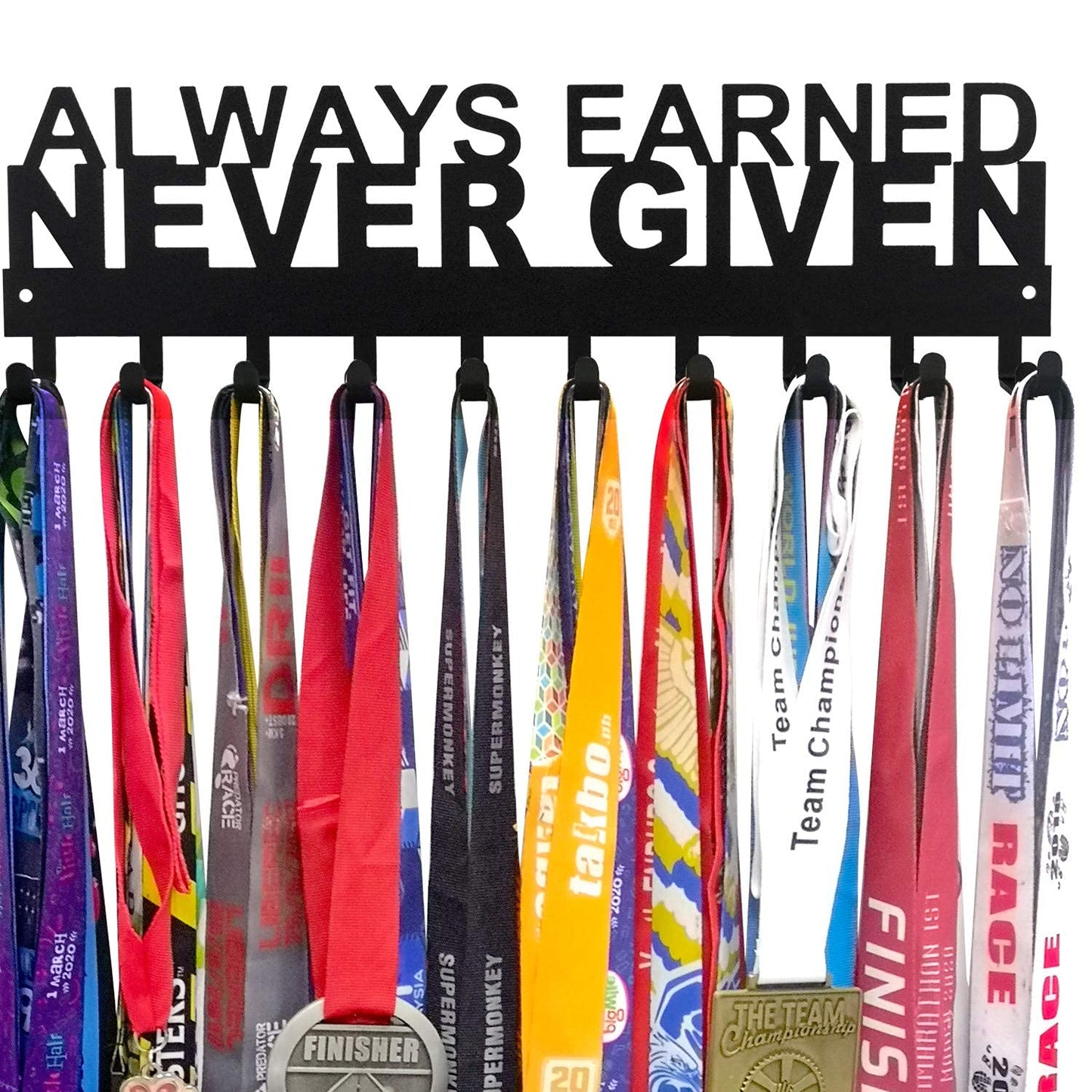 Miayork Medal Holder Display Hanger Rack Frame - Sturdy Wall Mount Medals Easy to Install