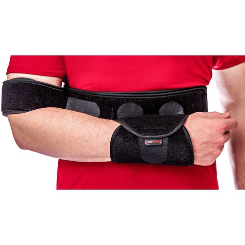 Ezy Wrap Arm Sling Shoulder Immobilizer – Strap-Free Shoulder Sling Immobilizer with Bicep and Wrist Support – Adjustable, Breathable Foam Brace for Men & Women – Universal Fit for Everyday Comfort
