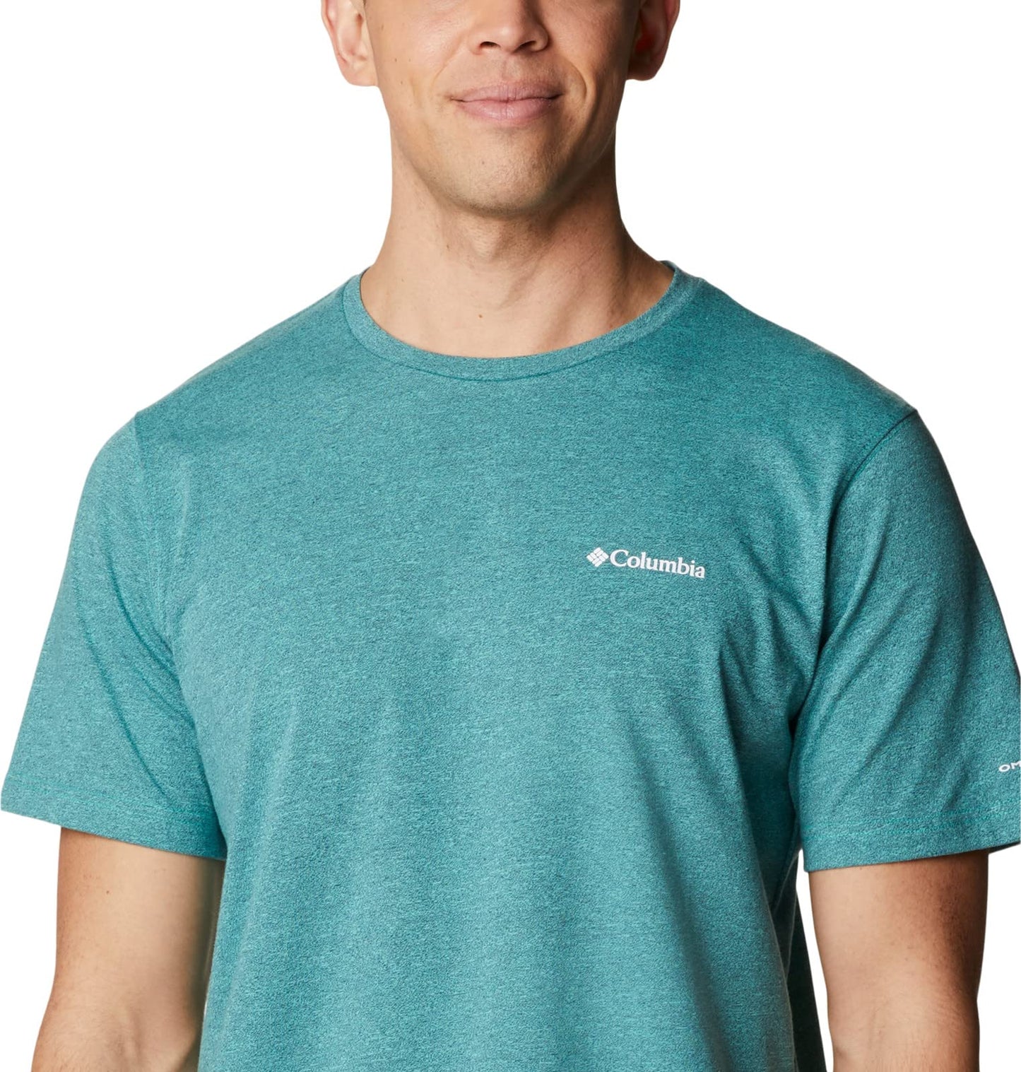 Columbia Men's Thistletown Hills Short Sleeve, Electric Turquoise/Collegiate Navy, Large