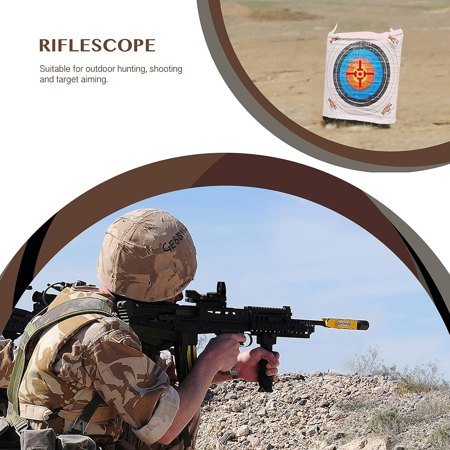 Aomekie Red Green Dot Gun Sight - Tactical Reflex Scope with 4 Reticles & 20mm Mount Rail