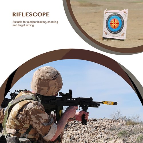 Aomekie Reflex Sight - Red Dot Sight Scope Dual Illuminated (Red/Green) Reticle with Adjustable Styles (4 Options)