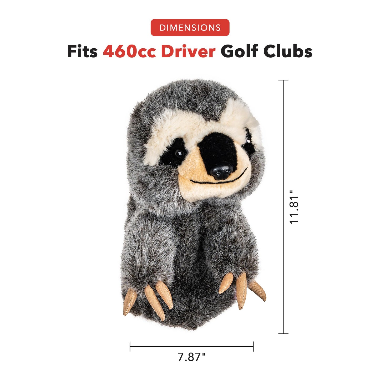 Daphne’s Sloth Golf Driver Headcover | Premium Driver Headcovers | Funny Golf Club Covers | Stylish Protection for Your Clubs | Men's Golf Gear | Driver Headcover for Men and Women