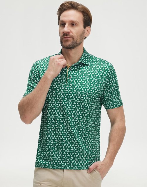 M MAELREG Men's Golf Shirt - Moisture-Wicking Performance Polo | Short Sleeve Casual Fit