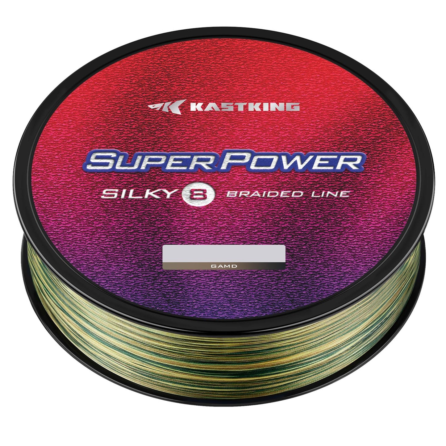 KastKing Superpower Silky8 Braided Fishing Line, Camo, 8 Strands, 65 LB, 150 Yds