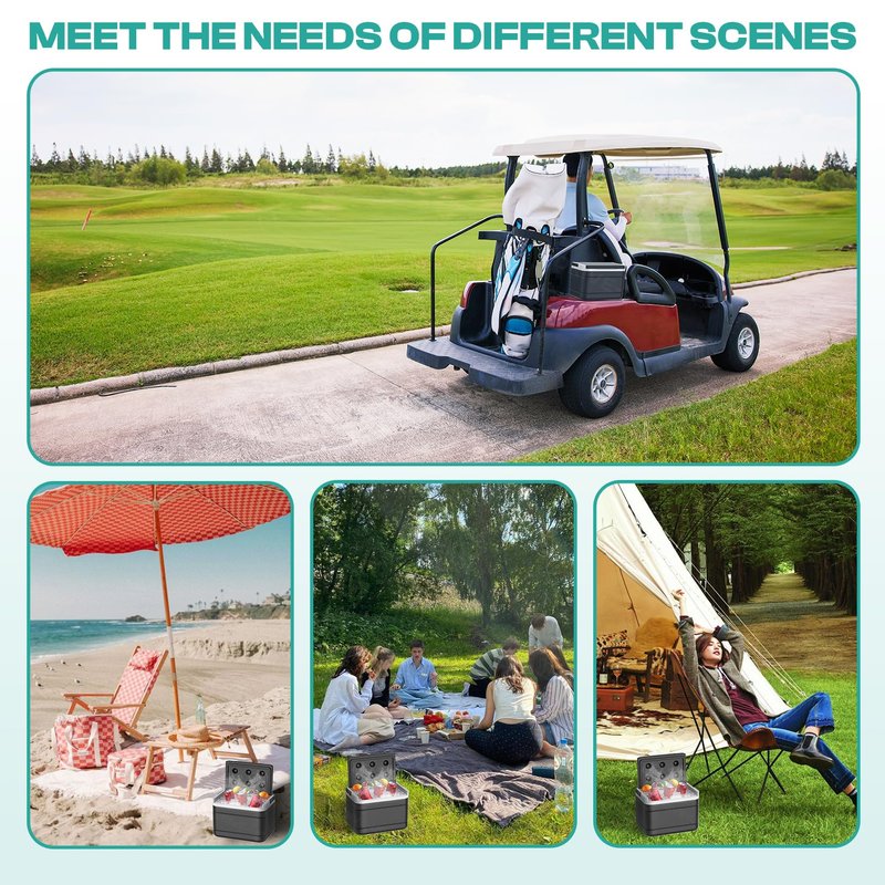 DRIVE UP Club Car Precedent Cooler, Club Car Cooler with Mounting Bracket Kit Caddy for Club Car Precedent and Club Car Tempo and Onward OEM 102588101 103886801