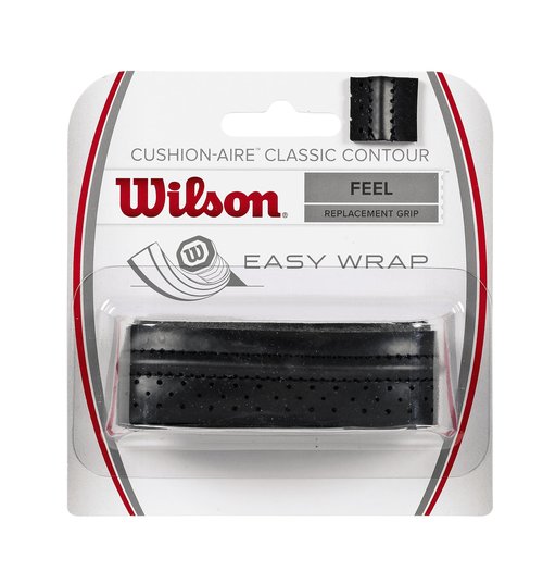 WILSON Sporting Goods Classic Contour Replacement Tennis Racquet Grip, Black, One Size (WRZ4203BK)