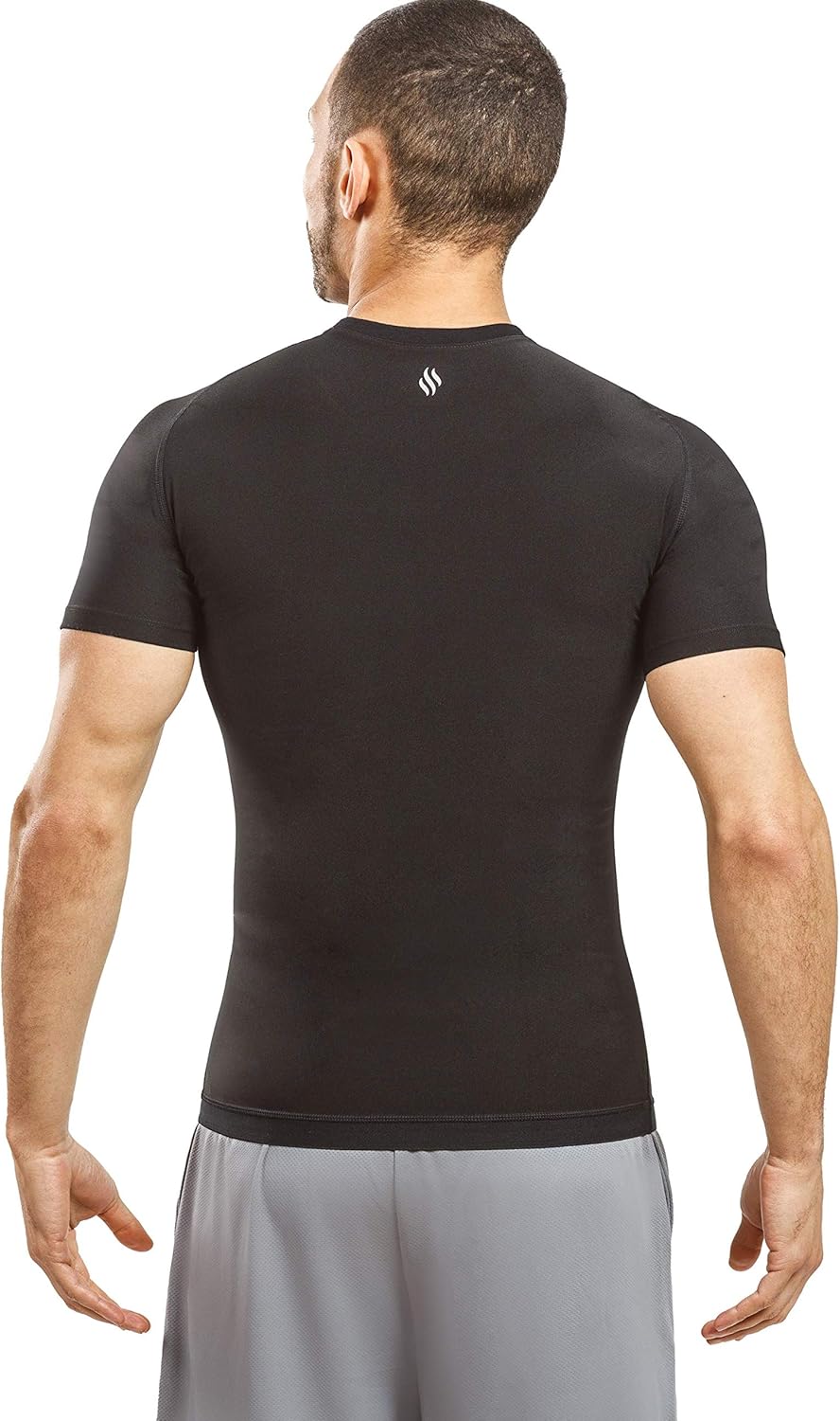 Sweat Shaper Men's Sauna Suit Shirt - Short Sleeve Compression Tee for Enhanced Workout Performance