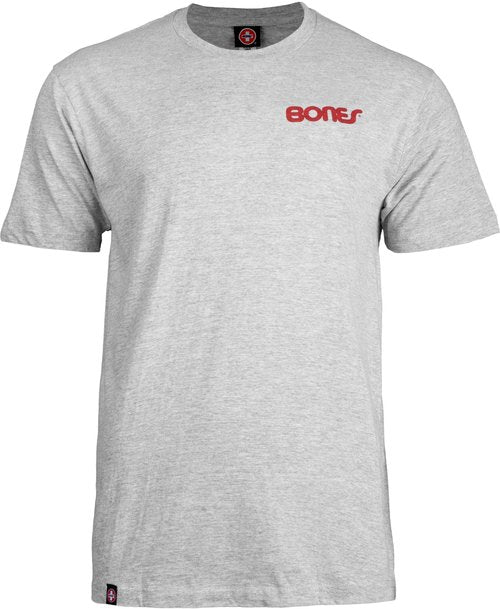 Bones Bearings Swiss Text Heather T-Shirt, X-Large