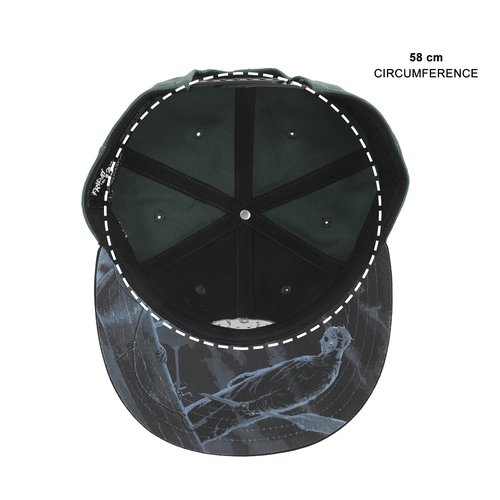 Friday the 13th Jason Mask Traditional Snapback Cap Green