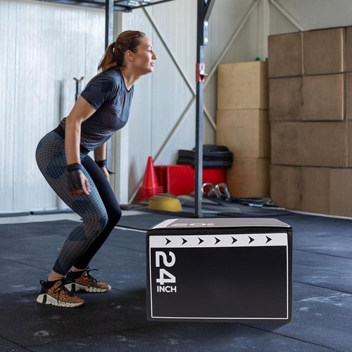 BalanceFrom 3-in-1 Foam Plyometric Jump Box - Versatile Non-Slip Surface for Strength & Agility Training