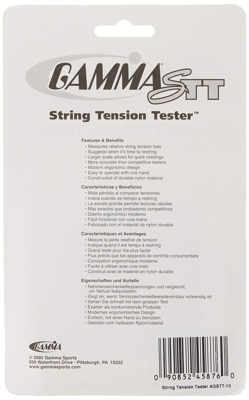 Gamma Sports Racquet String Tension Tester (Tennis/Squash/Racquetball)