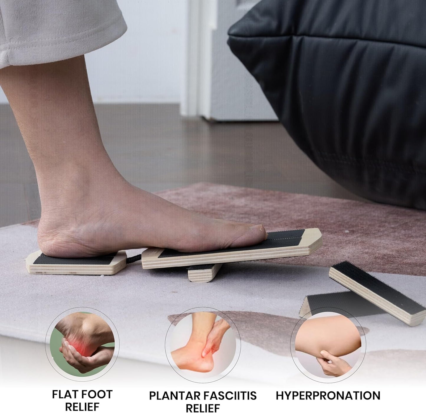Skiennix Foot & Ankle Strengthener Kit - Ankle Balance Board for Stability & Injury Recovery | Complete Set with Cork Balls & Carry Bag