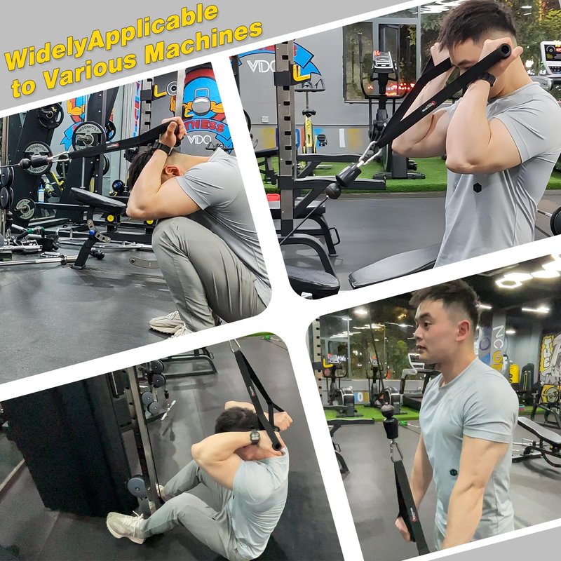 XonyiCos Portable landmine Straps Handle for landmine Attachment for barbellGrips Landmine Attachments Home Gym Equipment for Build Arm Shoulder Back Muscles