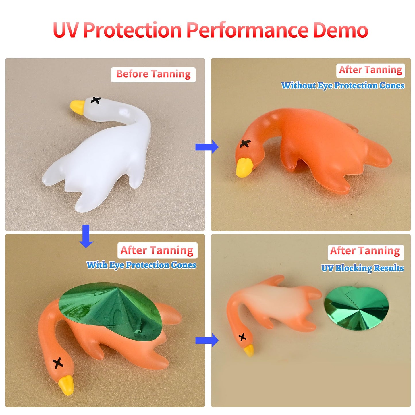Iiglunatic Tanning Goggles, Tanning Eye Protection 50sets - Latex-Free Disposable for Stand-Up Tanning Beds, Salon & Home Use_Emerald green