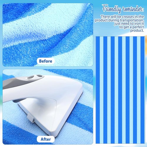 EBOOT Oversized Beach Towel Set - Extra Large Quick-Dry Microfiber Pool Towels | 36 x 72 Inch, Mixed Colors
