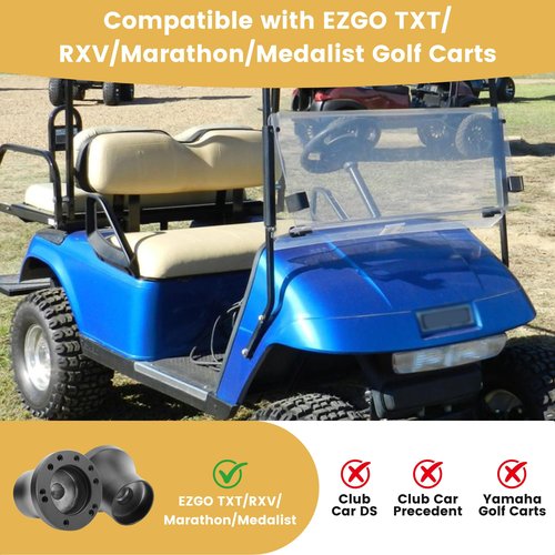 fensong Golf Cart Steering Wheel Adapter,Golf Cart Accessories EZGO TXT and RXV Steering Wheel Adapter, Ezgo Golf Cart Accessories