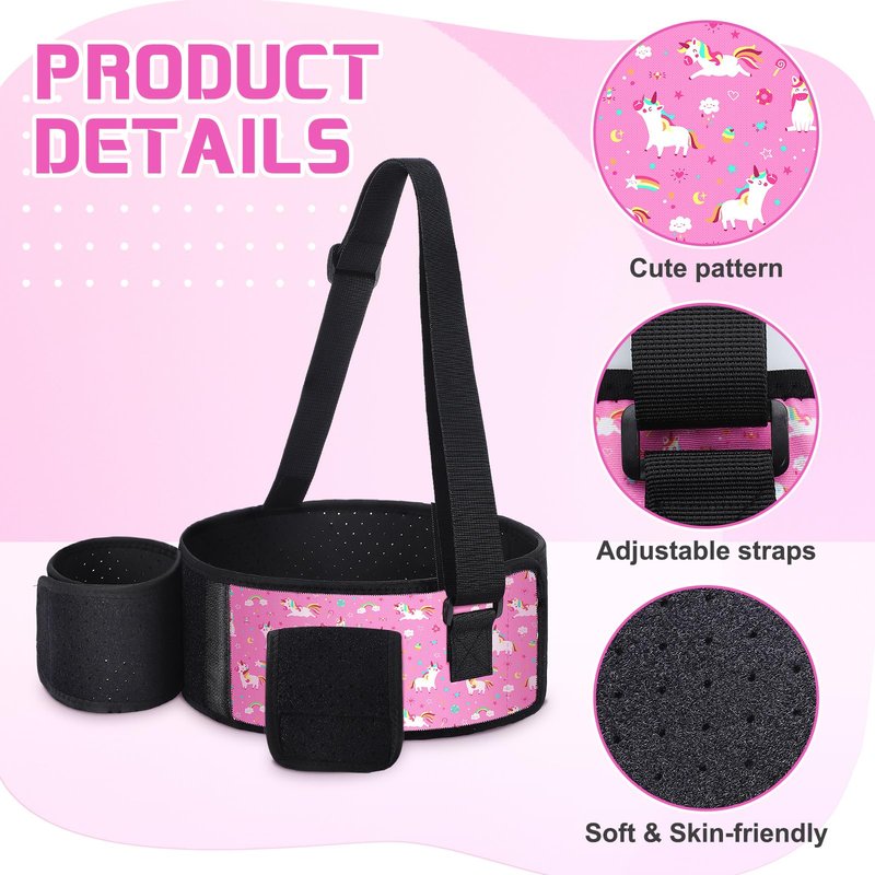 Evervibe Kids Arm Sling Pediatric Shoulder Immobilizer Collarbone Brace Elbow Support Arm Bands Elbow Wrist Sling for Toddler Boy Girl Broken, Fractured Injury(Unicorn Style)