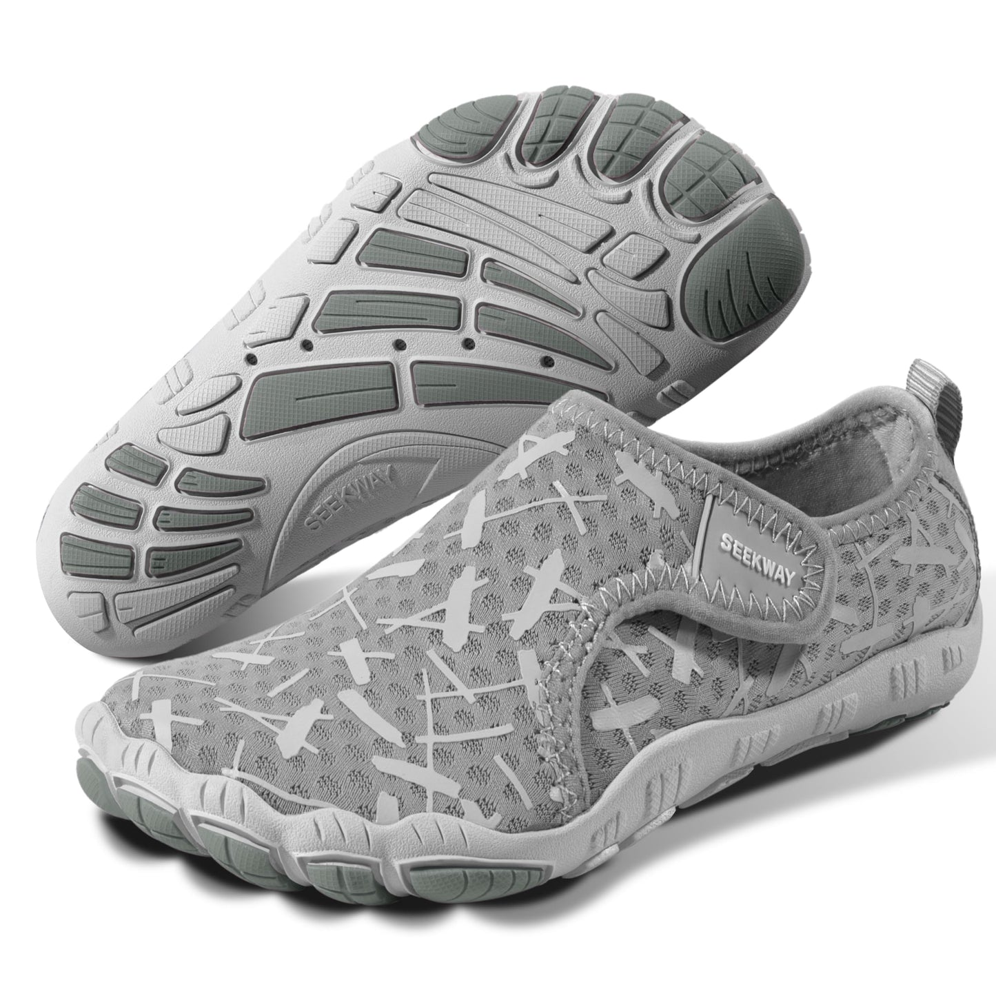 SEEKWAY Barefoot Water Shoes for Kids - Wide Toe Box and Quick-Dry Sand Shoes Toddler for Hiking Swim Beach Pool Kayak Sport Accessories, Camping Essentials Non-Slip for Boys Girls Sizes