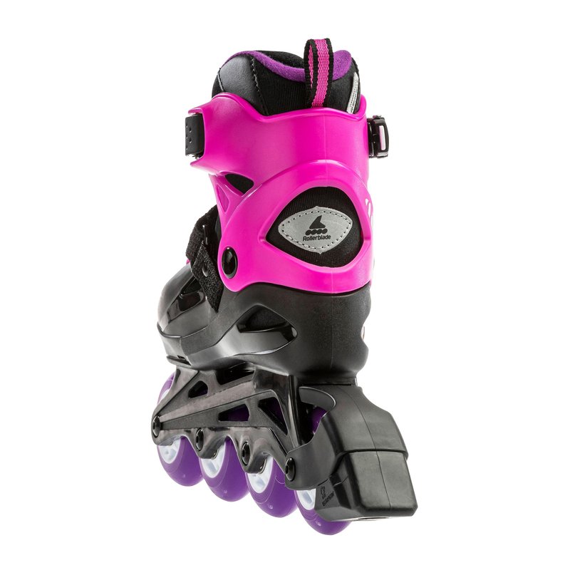 Rollerblade Fury Junior Adjustable Fitness Inline Skate, Black & Pink