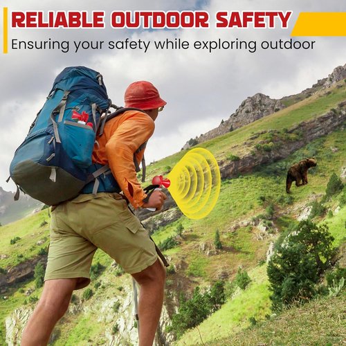 Bear Horn | 120dB Loud Air Horn for Bear Safety - 1.4oz, Effective for Hiking & Wildlife Defense
