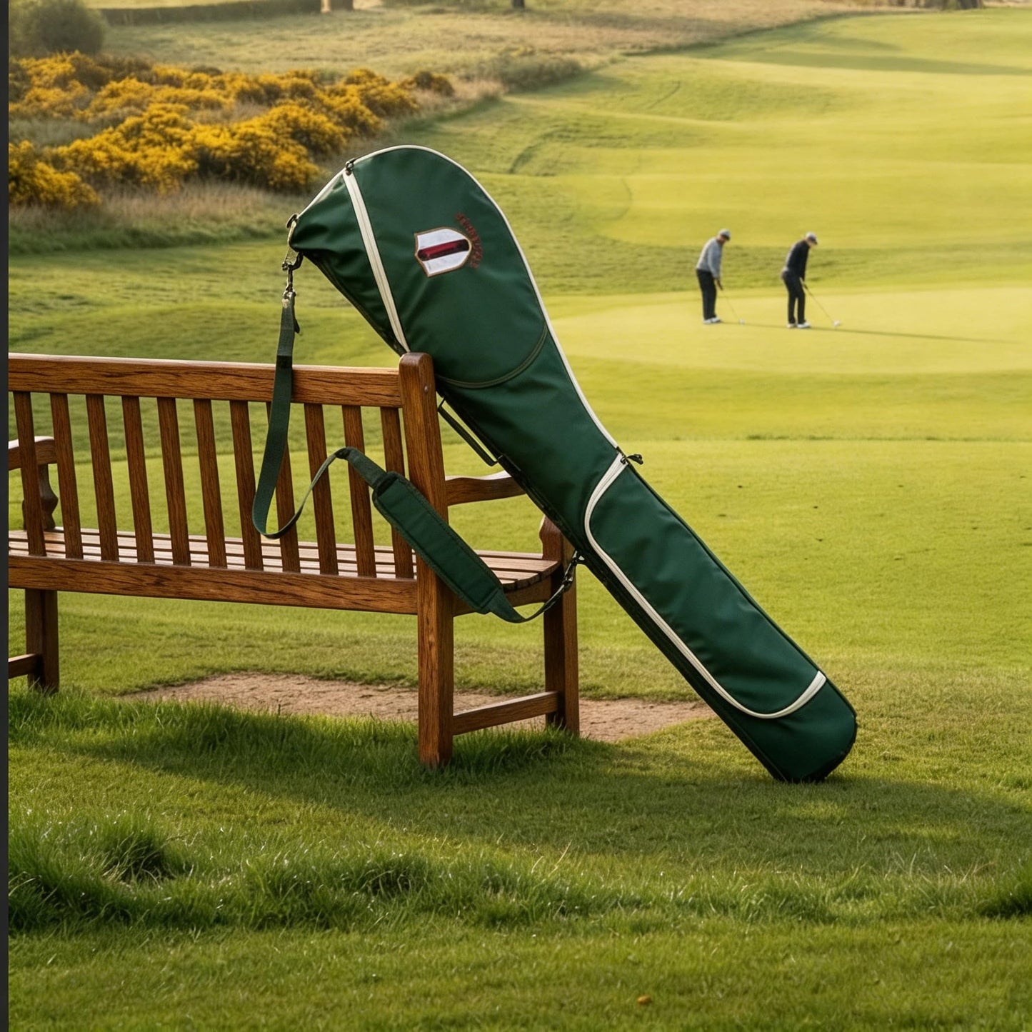 TOURBON Golf Bag Sunday Carry Golf Club Holder Case for Driving Range