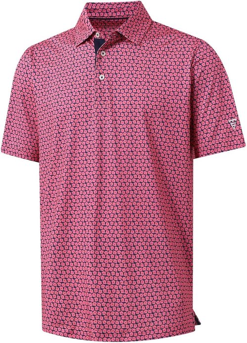 M MAELREG Men's Golf Shirt - Short Sleeve Moisture-Wicking Performance Polo | Stylish Print Patterns