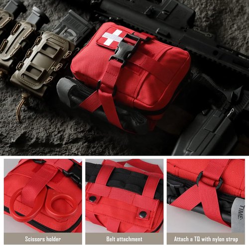 LIVANS Tactical IFAK Pouch - Tear-Away Molle Medical Bag for Outdoor Travel & Hiking | Pouch Only