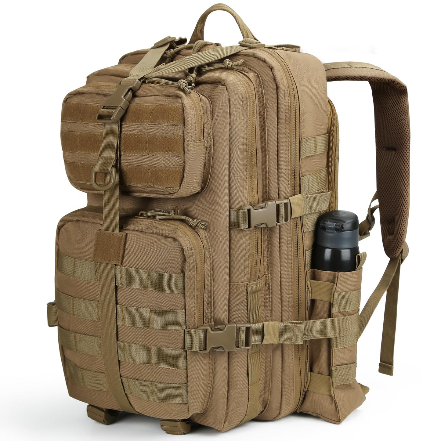 REEBOW GEAR Military Tactical Backpack for Men 3 Day Survival Bag Tan