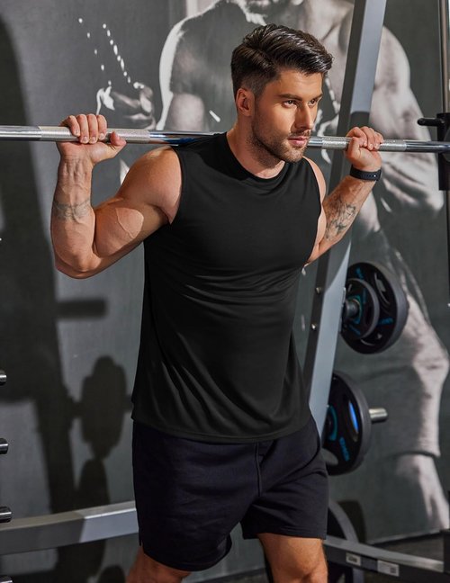 COOFANDY Men's Workout Tank Tops - 3 Pack Sleeveless Gym Tees for Bodybuilding | Comfortable Fit