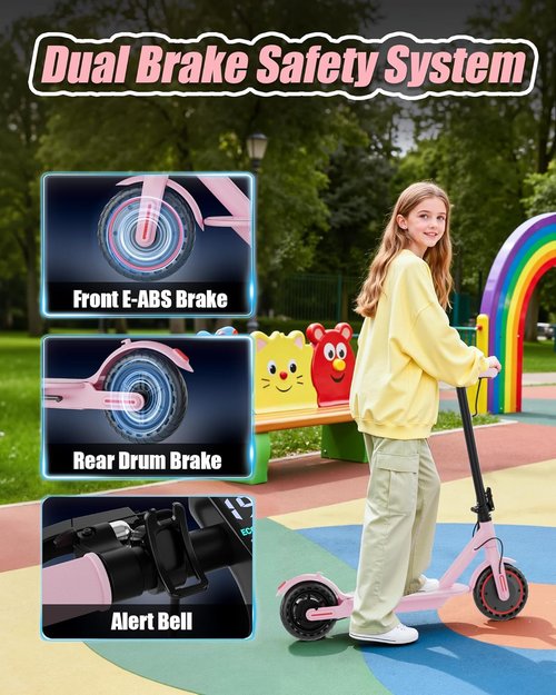 Electric Scooter by [Brand Name] - High-Speed Folding Escooter for Adults & Kids | 10-28 Mile Range, Dual Suspension